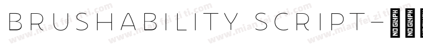 Brushability Script字体转换